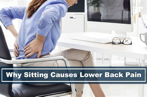 Why You Have Lower Back Pain When Sitting Down