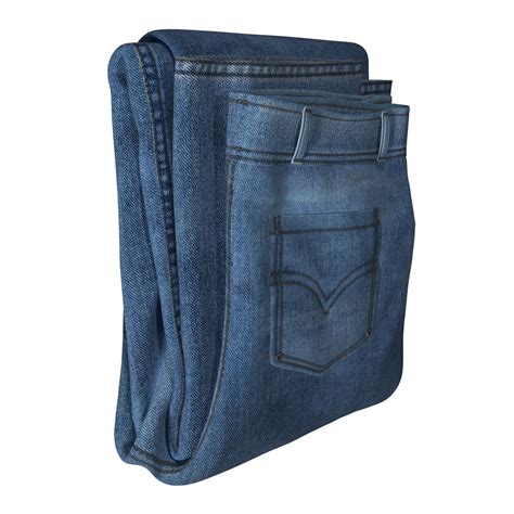 Jeans Folded 3 3d Model 3d Model 29 3ds C4d Fbx Ma Obj Max