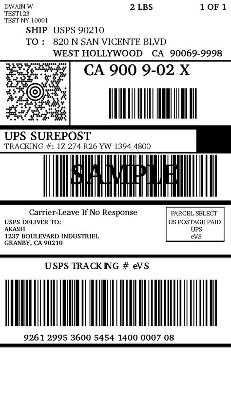 Let carriers know when to deliver your shipments. 30 Ups Shipping Label Sample - Labels Database 2020