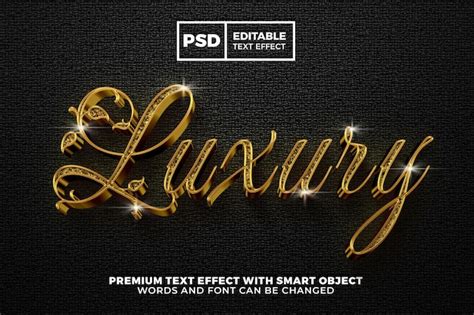 Premium Psd Glitter Gold Luxury Text Effect