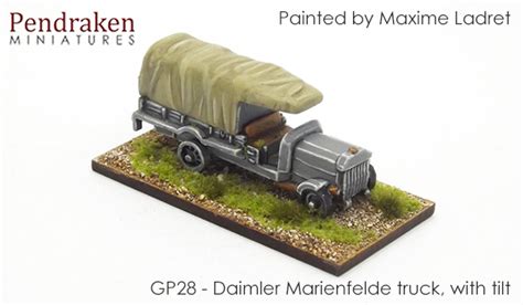 Pendraken 10mm WWI German Daimler Marienfelde 3t With Tilt