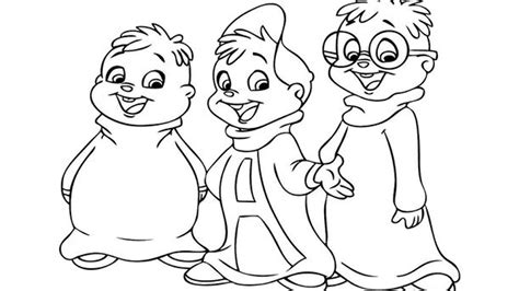 Dibujo Para Colorear De Alvin Y Las Ardillas 35757