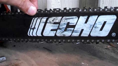 How to adjust chain tension: How to tighten a chainsaw chain - YouTube