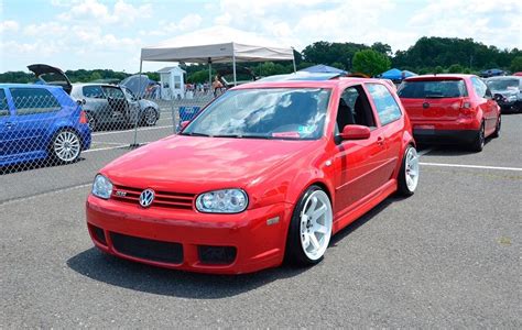 Volkswagen Golf Gti Mk4 Modified Stance Show Car Red Vw R32