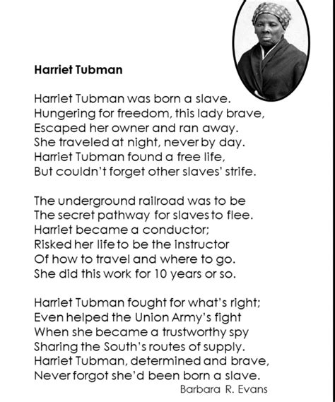 Poetry Harriet Tubman English Quizizz