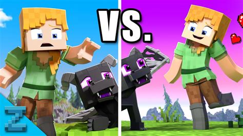 ENDING A vs. B "Alex and the Dragon" Minecraft Animation Music Video