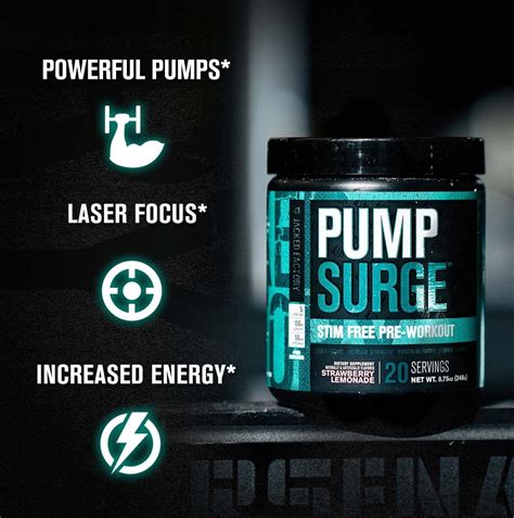 Buy Pumpsurge Caffeine Free Pump And Nootropic Pre Workout Supplement