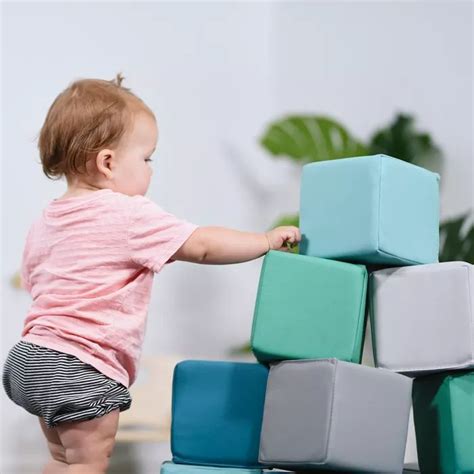 Ecr4kids Softzone Patchwork Toddler Blocks Foam Building Blocks For