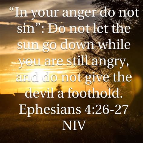 Ephesians 426 In Your Anger Do Not Sin Do Not Let The Sun Go Down