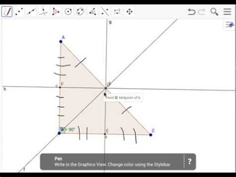 Find and calculate the midpoint of given coordinates or midpoints (ab, ac, bc) calculate the slope of the know more about it here. Finding/Making the Circumcenter for a Right Triangle - YouTube