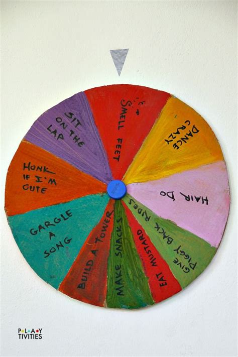 How We Made Wheel Of Fortune From Cardboard Diy Cardboard Wheel Of