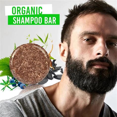 Us Organic Grey Reverse Shampoo Bar Essence Hair Beard Darkening