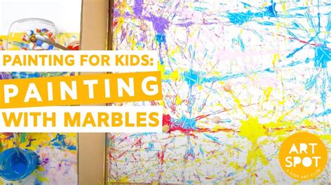 Painting For Kids Painting With Marbles Youtube