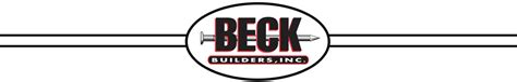 Beck Builders Inc Exceptional Value Unbeatable Services Award
