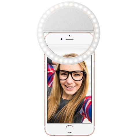 Rechargeable Bright Led Ring Selfie Light For Mobile Phone