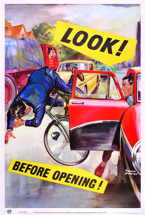 Today we have much more dense traffic but for some reason safety posters are not popular anymore. osylph stripes: vintage road safety posters