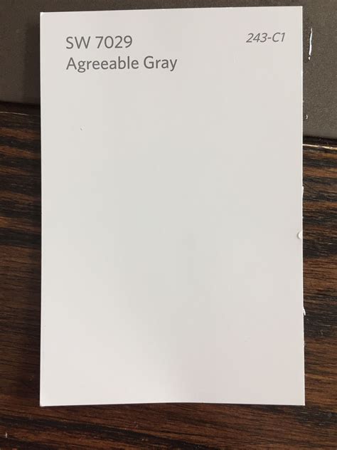 Sherwin Williams Agreeable Gray Sample On Hand Agreeable Gray