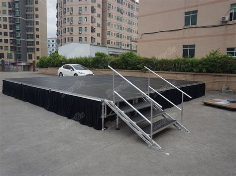 Tourgo Concert Retractable Folding Aluminum Portable Stage For Outdoor