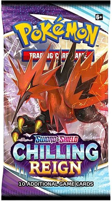 Pokemon Trading Card Game Sword Shield Chilling Reign Booster Pack 10