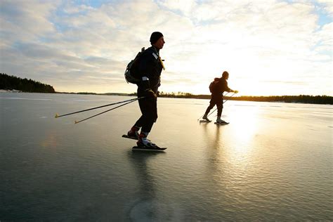 Lakeland Finland Skating On Natural Ice On Lake Saimaa With Images