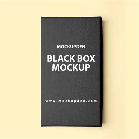 Free Black Box Mockup Psd Template Mockup Den