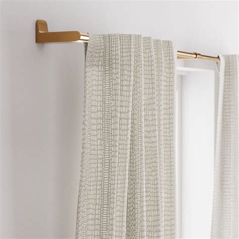 Cotton Canvas Bomu Curtains Set Of 2 Platinum West Elm Curtain