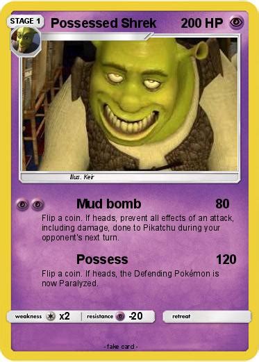 Pokémon Possessed Shrek Mud Bomb My Pokemon Card