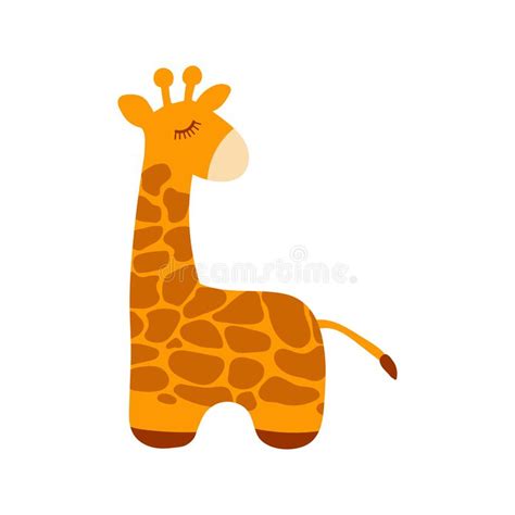 Vector Cartoon Giraffe Stock Vector Illustration Of Mammal 114522385