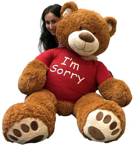 Buy Big Plush Giant Teddy Bear With Im Sorry Shirt Huge Plush