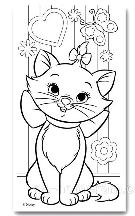 Disney 귀여운 고양이 마리와 함께 색칠공부해요 Aristocats 네이버 블로그 Cartoon Coloring