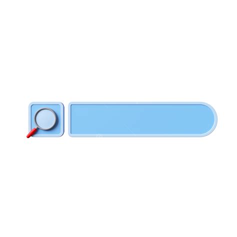 Search Bar 3d Vector 3d Search Bar Icon Search Bar 3d Png Image For