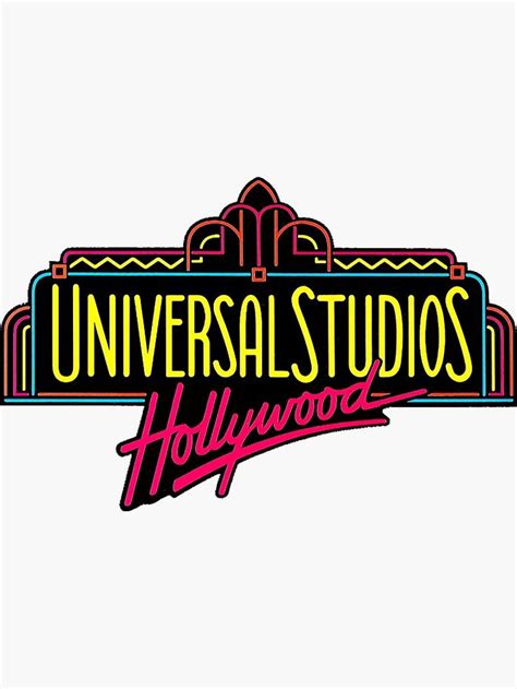 Universal Studios Hollywood Vintage Logo Sticker By Kissfromkris