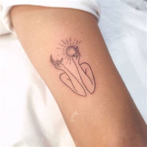 D E A On Instagram Sun And Moon For Nikolina Thank You For Trusting Me Tattoo Suntattoo