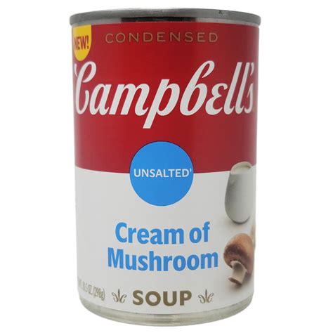 Campbell's Condensed Unsalted Cream of Mushroom Soup -10.5 oz