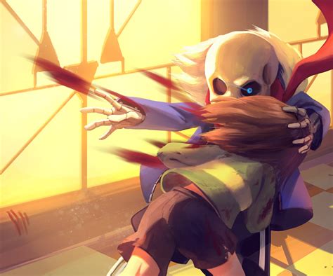 美しい Undertale Sans Fight Wallpaper - はがととめ