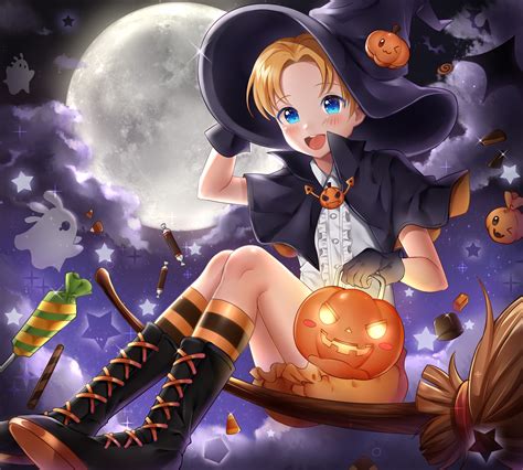 Discover more posts about anduin wrynn. Download 2500x2250 Anduin Wrynn, Halloween, Anime Style, Moon, Witch Wallpapers - WallpaperMaiden