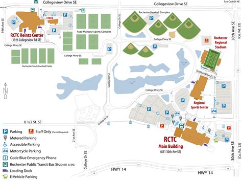 Rochester University Campus Map