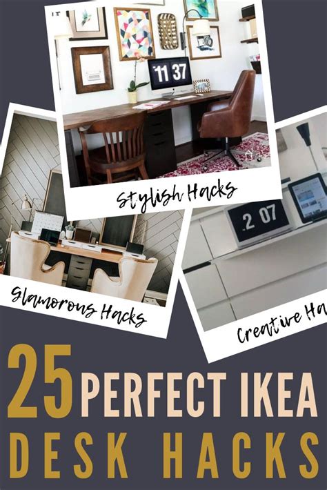 25 ikea desk hacks that will inspire you all day long ikea furniture hacks diy ikea hacks