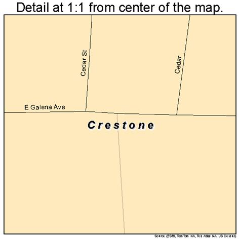 Crestone Colorado Street Map 0818420