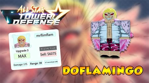 Doflamingo No All Star Tower Defense AnÁlise Roblox Youtube