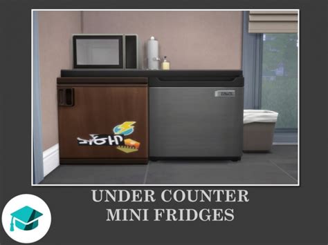 Under Counter Mini Fridges By Teknikah At Mod The Sims Sims 4 Updates