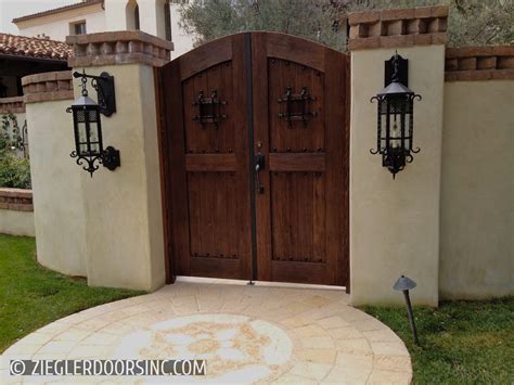 Old World Courtyard Gates Ziegler Doors Inc