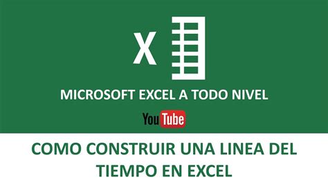 Linea Del Tiempo En Excel Cálculo Del Tiempo En Excel Youtube