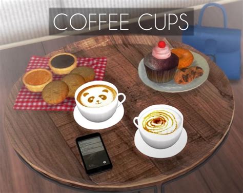 Coffee Cups At Descargas Sims Sims 4 Updates