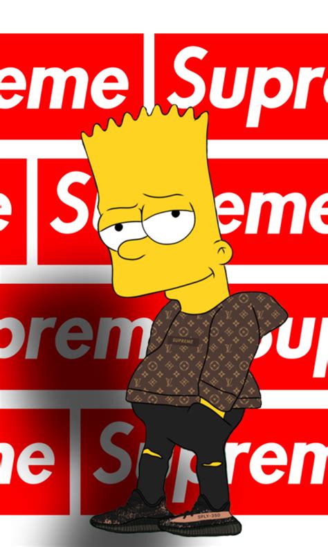 Check out this fantastic collection of supreme bart simpson wallpapers, with 46 supreme bart simpson background images for your. Products/Supreme (480x800) Wallpaper ID: 715964 - Mobile Abyss