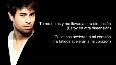 Enrique Iglesias Bailando Lyrics Spanish Version Hd Youtube