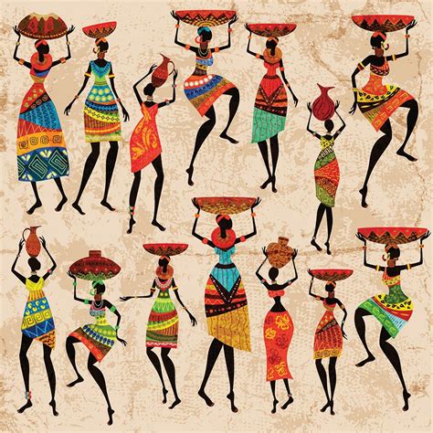 Dazzling Tribal Dancers Canvas Art In 2021 African Paintings African