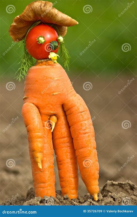 Strange Carrot Stock Image Image Of Naked Juicy Bizarre 35726709