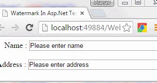 Watermark In Asp Net TextBox Asp Net MVC C Net VB Net Windows