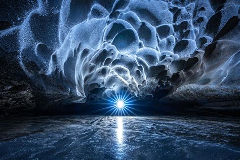 Interesting Photo Of The Day Inside An Alaskan Ice Cave